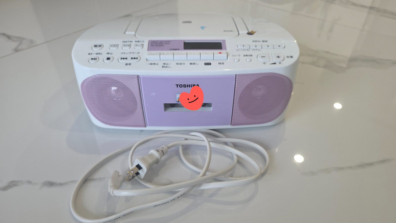 [팝니다] TOSHIBA 라디오,카세트,CD 플레이어